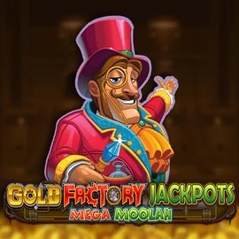 Enjoy Gold Factory Jackpots Mega Moolah by Aurum Signature Studios – logo hosted on winnitaacasino.it